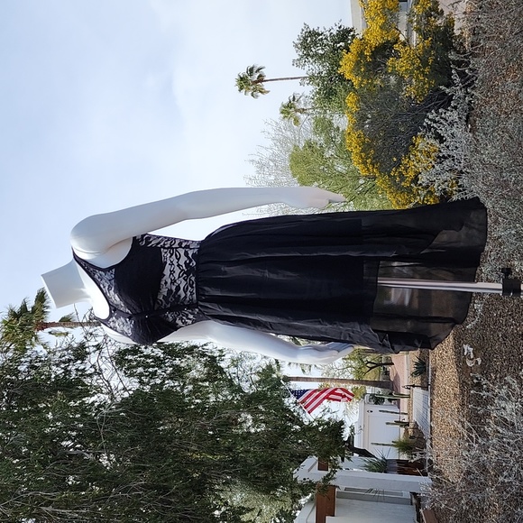 JANUARY 7 Lolita Black Lace High Low Dress S Goth Punk Rave Nylon Corset Y2K - Picture 7 of 16